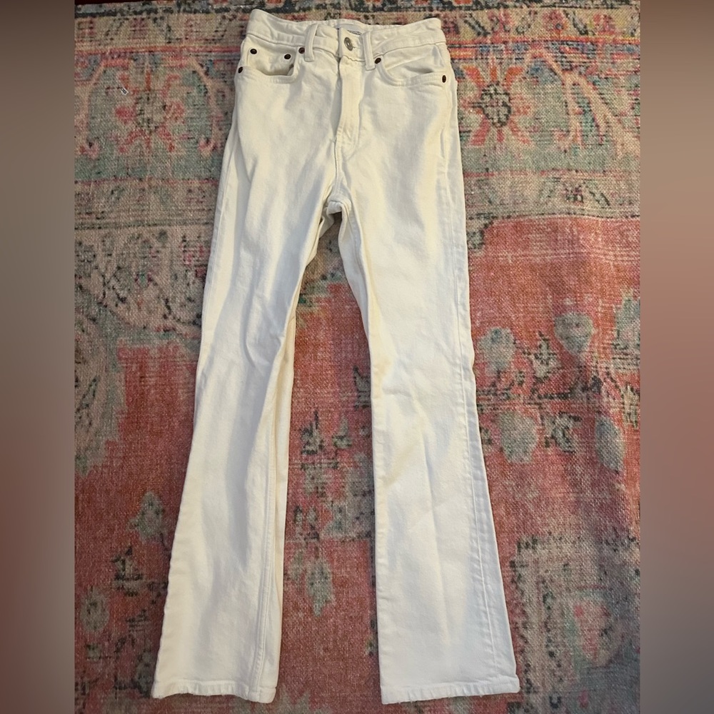 ZARA strait leg high waist jeans